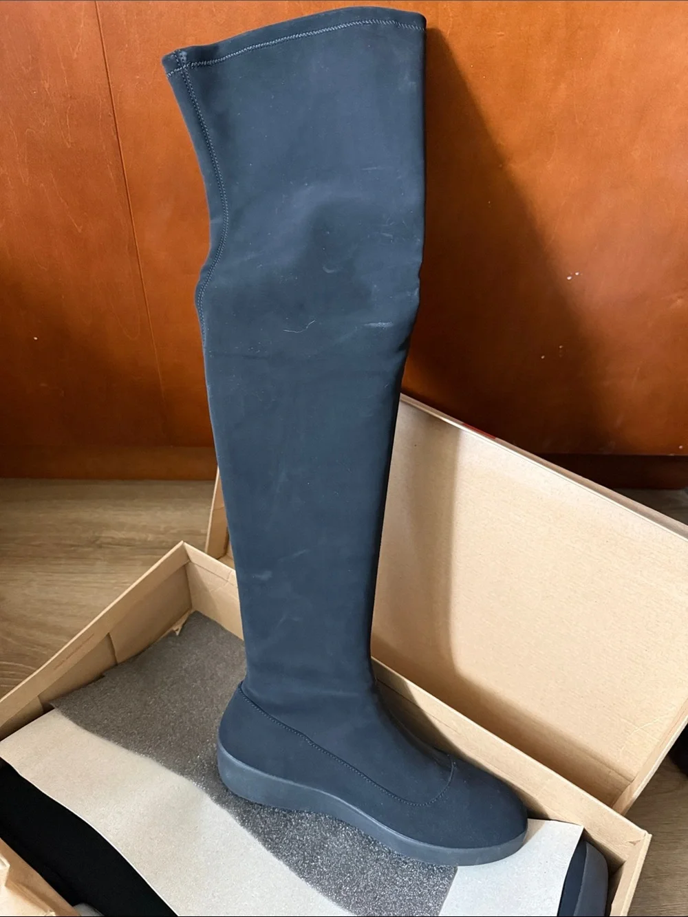 Women's Black Fitflop Alice Over-The-Knee Stretch Boot
